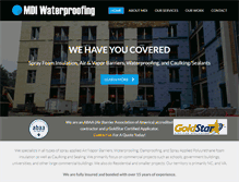 Tablet Screenshot of mdiwaterproofing.com